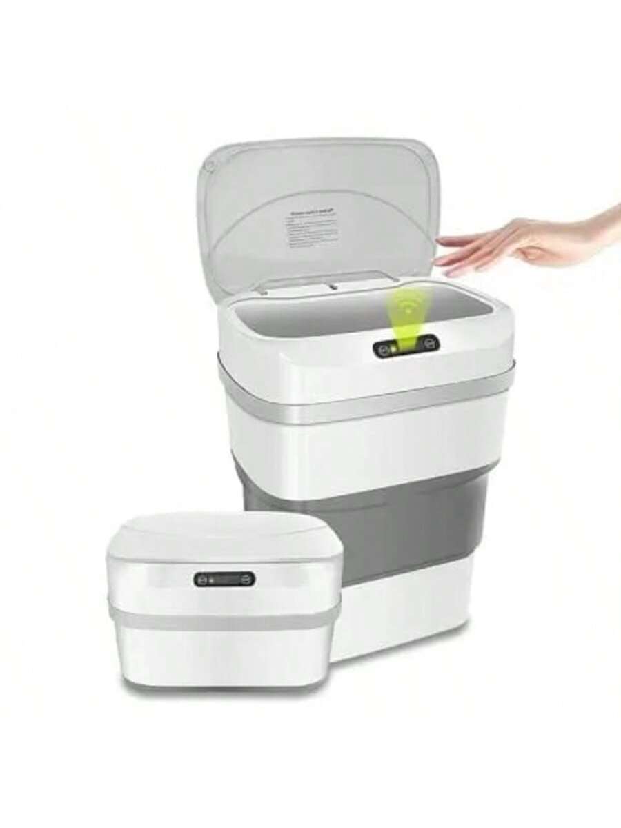 🗑️ Bote de Basura Plegable con Sensor Automático 12L